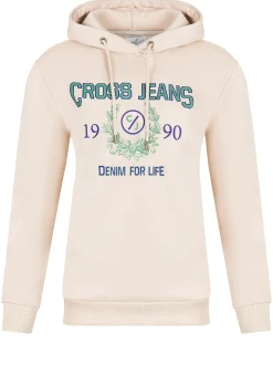 Bluza damska beżowa z nadrukiem 65326-636 DESERT SUN<Cross Jeans Discount