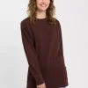 Bluza damska brązowa bez kaptura 65328-245<Cross Jeans Fashion