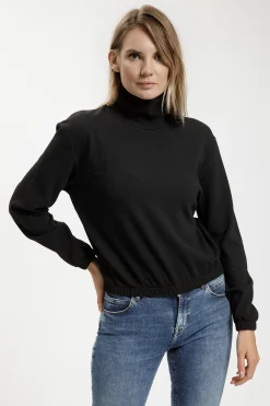 Bluza damska czarna 65395-020<Cross Jeans Outlet