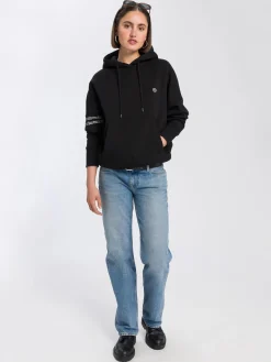 Bluza damska czarna 65362-020<Cross Jeans Best