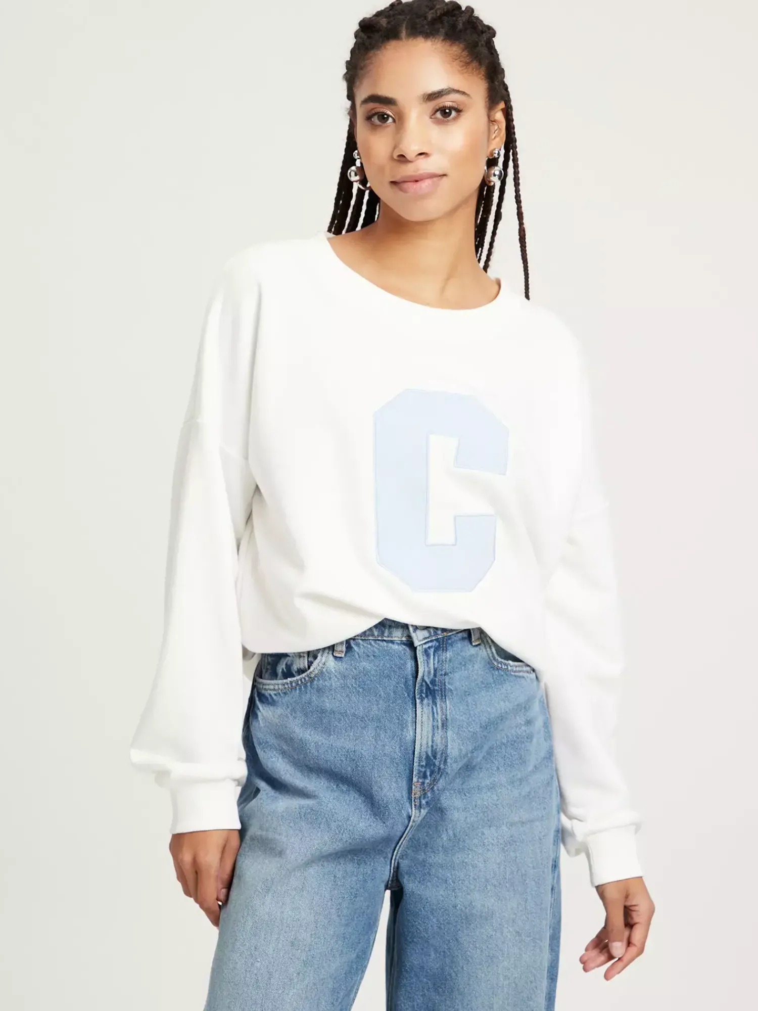 Bluza damska z nadrukiem 65401-028<Cross Jeans Fashion