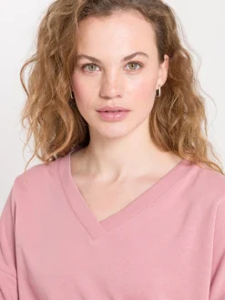 Bluza damska różowa 65349-520 LIGHT ROSE<Cross Jeans New