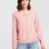 Bluza damska różowa rozpinana 65355-520 LIGHT ROSE<Cross Jeans Discount