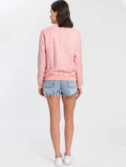 Bluza damska różowa rozpinana 65355-520 LIGHT ROSE<Cross Jeans Discount