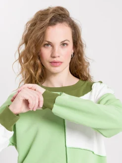 Bluza damska zielona 65351-204 LIGHT GREEN<Cross Jeans Hot