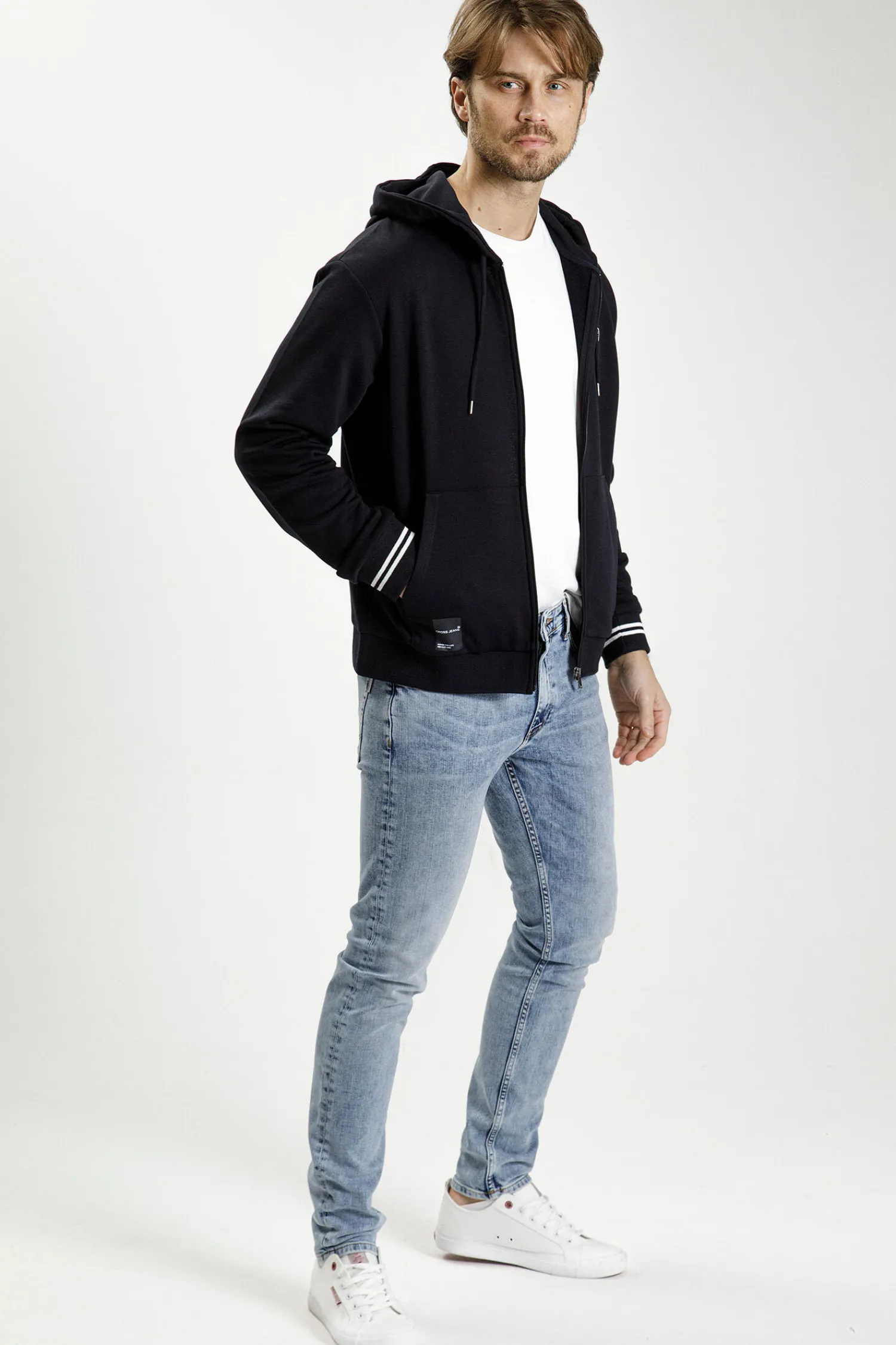 Bluza męska 25304-001<Cross Jeans Fashion