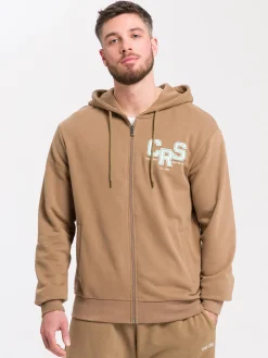 Bluza męska brązowa 25367-640 MOSS BROWN<Cross Jeans Discount