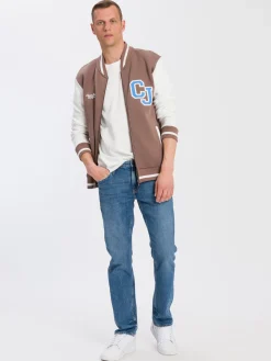 Bluza męska brązowa rozpinana 25400-534<Cross Jeans Sale