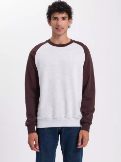 Bluza męska brązowo szara bez kaptura 25337-245 BROWN<Cross Jeans Clearance