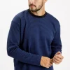 Bluza męska granatowa bez kaptura 25358-001<Cross Jeans Sale