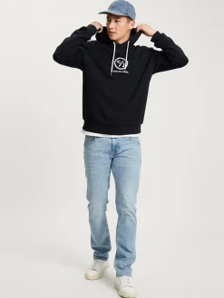 Bluza męska granatowa z nadrukiem 25428-001<Cross Jeans Online