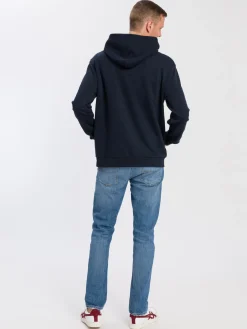 Bluza męska granatowa z nadrukiem 25398-001<Cross Jeans Online