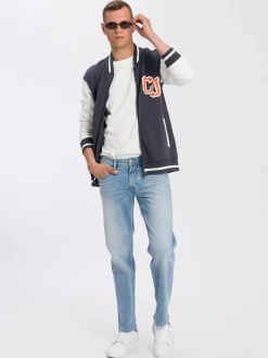 Bluza męska rozpinana szara 25400-021<Cross Jeans Hot
