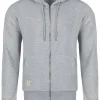 Bluza męska szara z kapturem 25182-004 GREY MELANGE<Cross Jeans Discount
