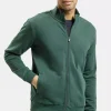 Bluza męska zielona rozpinana 25497-387 DARK GREEN<Cross Jeans Discount