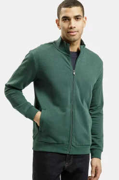 Bluza męska zielona rozpinana 25497-387 DARK GREEN<Cross Jeans Discount