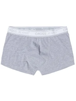 Bokserki męskie szare 0346D-004<Cross Jeans Outlet