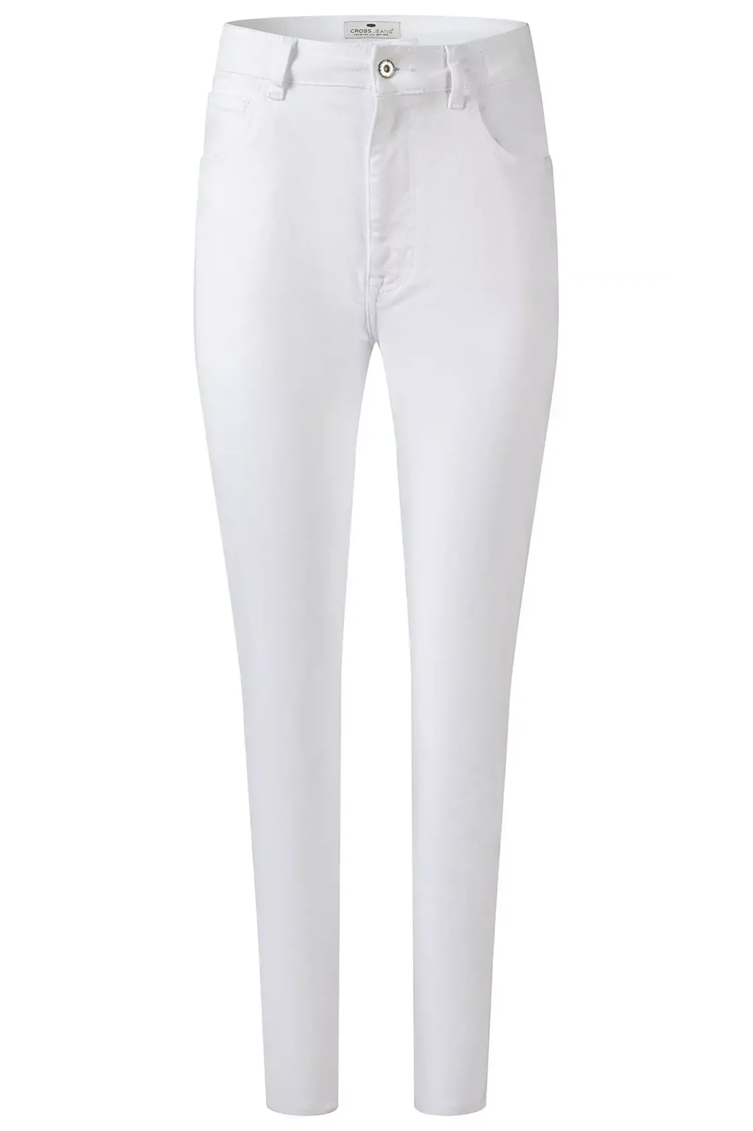Jeansy damskie białe Mom Jeans Joyce N 432-056<Cross Jeans Clearance