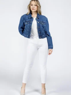 Jeansy damskie białe Super Skinny Fit Judy P 429-027<Cross Jeans Outlet
