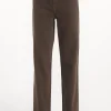 Jeansy damskie brązowe Wide Leg Diana C 4517-037<Cross Jeans Clearance