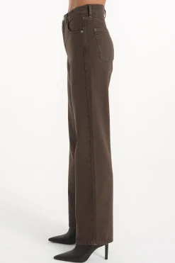Jeansy damskie brązowe Wide Leg Diana C 4517-037<Cross Jeans Clearance