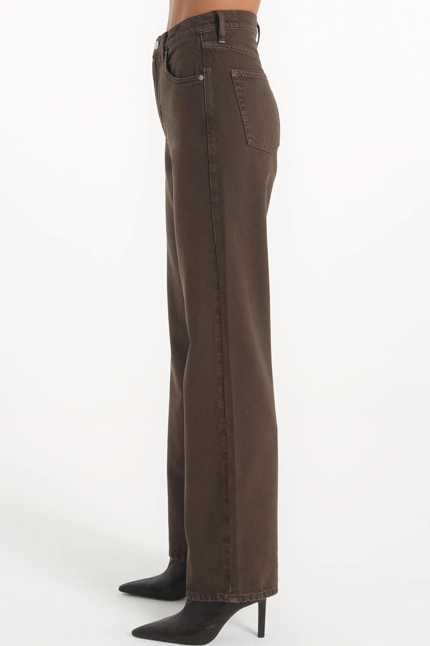 Jeansy damskie brązowe Wide Leg Diana C 4517-037<Cross Jeans Clearance