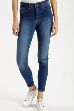 Jeansy damskie ciemnoniebieskie Super Skinny Fit Judy P 429-117<Cross Jeans Hot