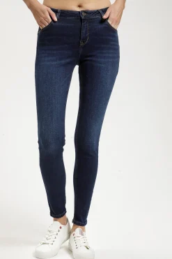 Jeansy damskie ciemnoniebieskie Super Skinny Fit Page P 419-007<Cross Jeans Sale