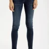 Jeansy damskie ciemnoniebieskie Skinny Fit Alan N 497-218<Cross Jeans Outlet