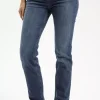 Jeansy damskie ciemnoniebieskie High Waist Rose N 492-007<Cross Jeans Outlet