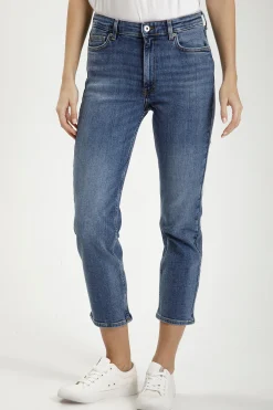Jeansy damskie ciemnoniebieskie Straight Marisa P 476-042<Cross Jeans Online