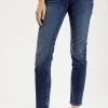 Jeansy damskie ciemnoniebieskie Straight Rosalie P 437-013<Cross Jeans New