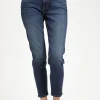 Jeansy damskie ciemnoniebieskie Mom Jeans Joyce N 432-078<Cross Jeans Discount