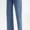 Jeansy Damskie ciemnoniebieskie Wide Leg P 540-005<Cross Jeans New