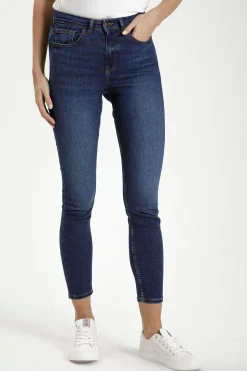 Jeansy damskie ciemnoniebieskie Super Skinny Fit Judy P 429-135<Cross Jeans Online