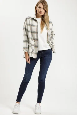 Jeansy damskie ciemnoniebieskie Super Skinny Fit Page P 419-007<Cross Jeans Sale