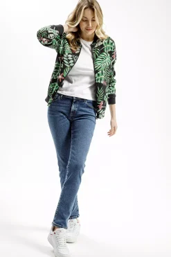 Jeansy damskie ciemnoniebieskie Slim fit Anya P 489-224<Cross Jeans Clearance