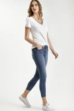Jeansy damskie ciemnoniebieskie Super Skinny Fit Jolie P 439-015<Cross Jeans Online