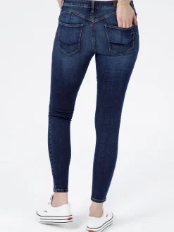Jeansy damskie ciemnoniebieskie Super Skinny Fit Page P 419-027<Cross Jeans New
