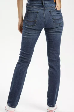Jeansy damskie ciemnoniebieskie High Waist Rose N 492-007<Cross Jeans Outlet