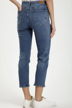 Jeansy damskie ciemnoniebieskie Straight Marisa P 476-042<Cross Jeans Online