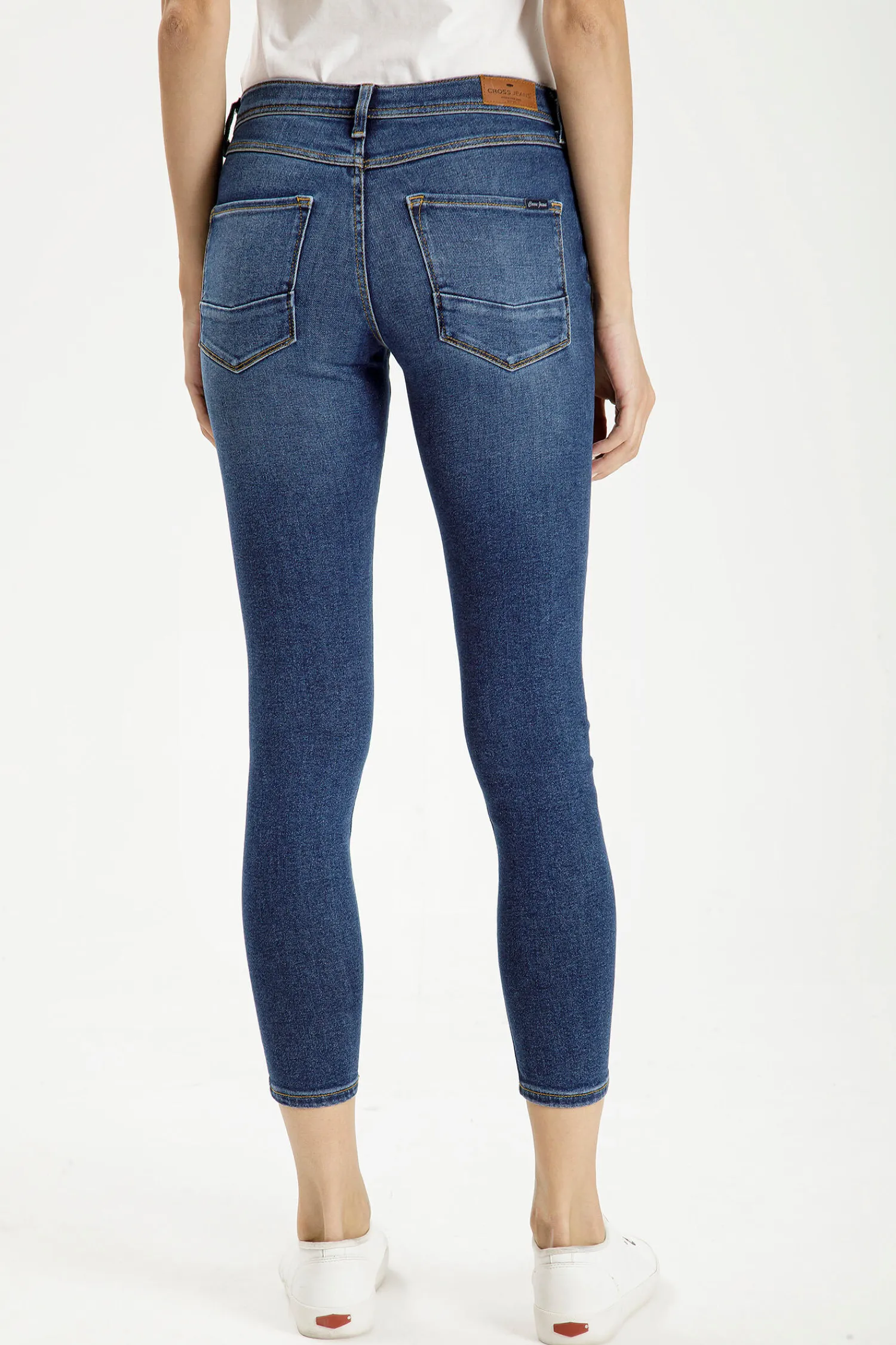 Jeansy damskie ciemnoniebieskie Super Skinny Fit Jolie P 439-011<Cross Jeans Discount