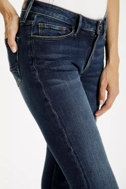 Jeansy damskie ciemnoniebieskie Skinny Fit Alan N 497-218<Cross Jeans Outlet