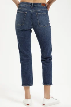Jeansy damskie ciemnoniebieskie Straight fit Marisa P 476-048<Cross Jeans Fashion