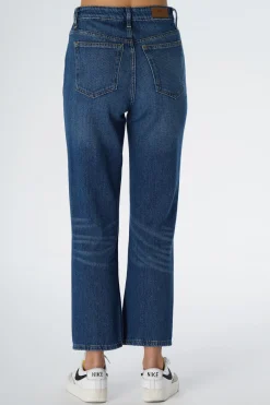 Jeansy damskie ciemnoniebieskie Straight Eliza C 4518-078<Cross Jeans Online