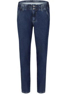 Jeansy damskie ciemnoniebieskie Mom Fit P 423-008<Cross Jeans Best