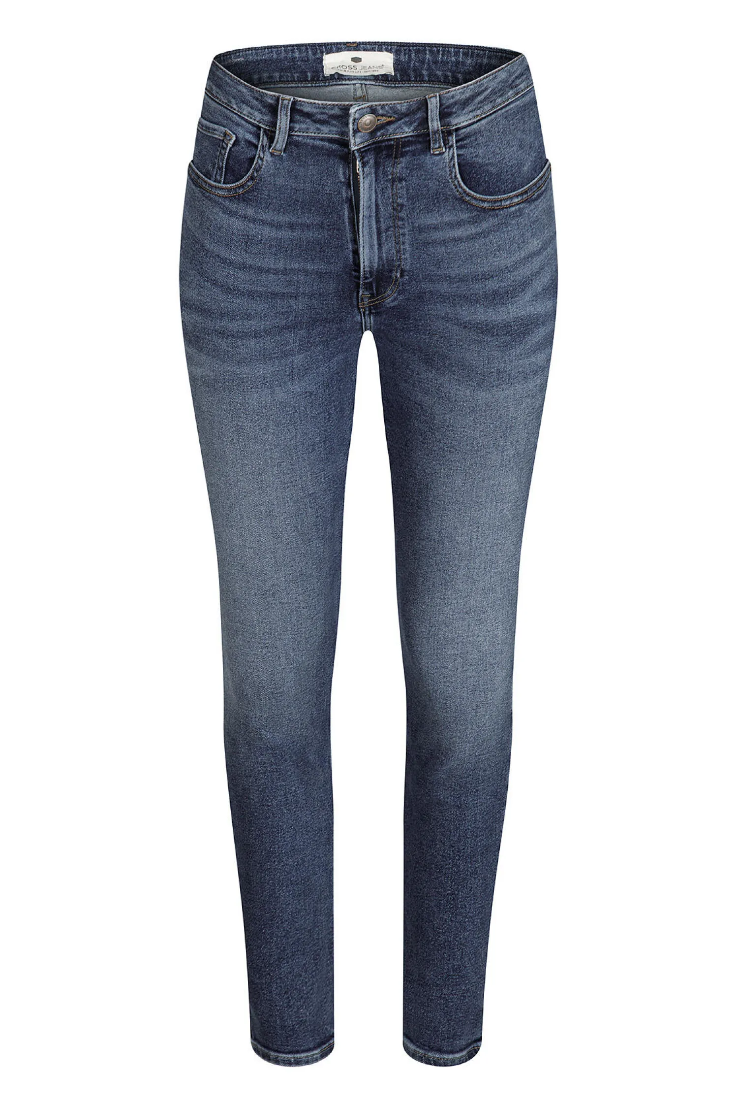 Jeansy damskie ciemnoniebieskie Mom Jeans New Mom P 509-010<Cross Jeans Online