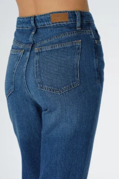 Jeansy damskie ciemnoniebieskie Straight Eliza C 4518-078<Cross Jeans Online