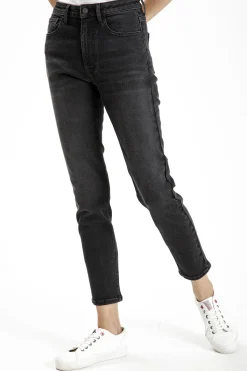 Jeansy damskie ciemnoszare Mom Jeans Jasmine N 434-005<Cross Jeans Best