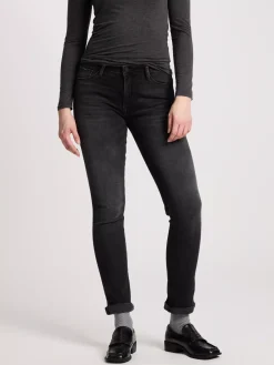 Jeansy damskie ciemnoszare Slim Fit Anya P 489-238<Cross Jeans Outlet